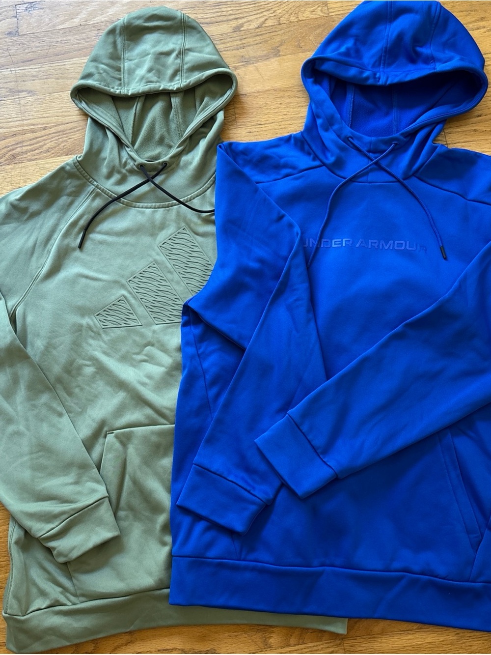 Lot Of 2 Hoodies Men’s Large Under Armour and adidas EUC!